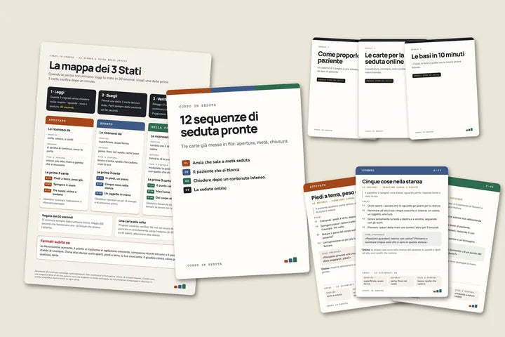 Tutto quello che ricevi: la mappa dei 3 Stati, le 12 sequenze, le carte e i 3 regali