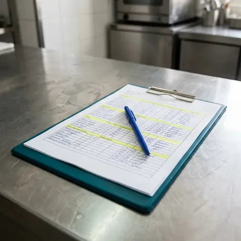 Registo preenchido numa prancheta (imagem ilustrativa)