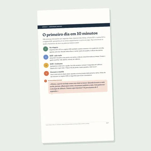 Bónus Arranque rápido: o primeiro dia em 10 minutos