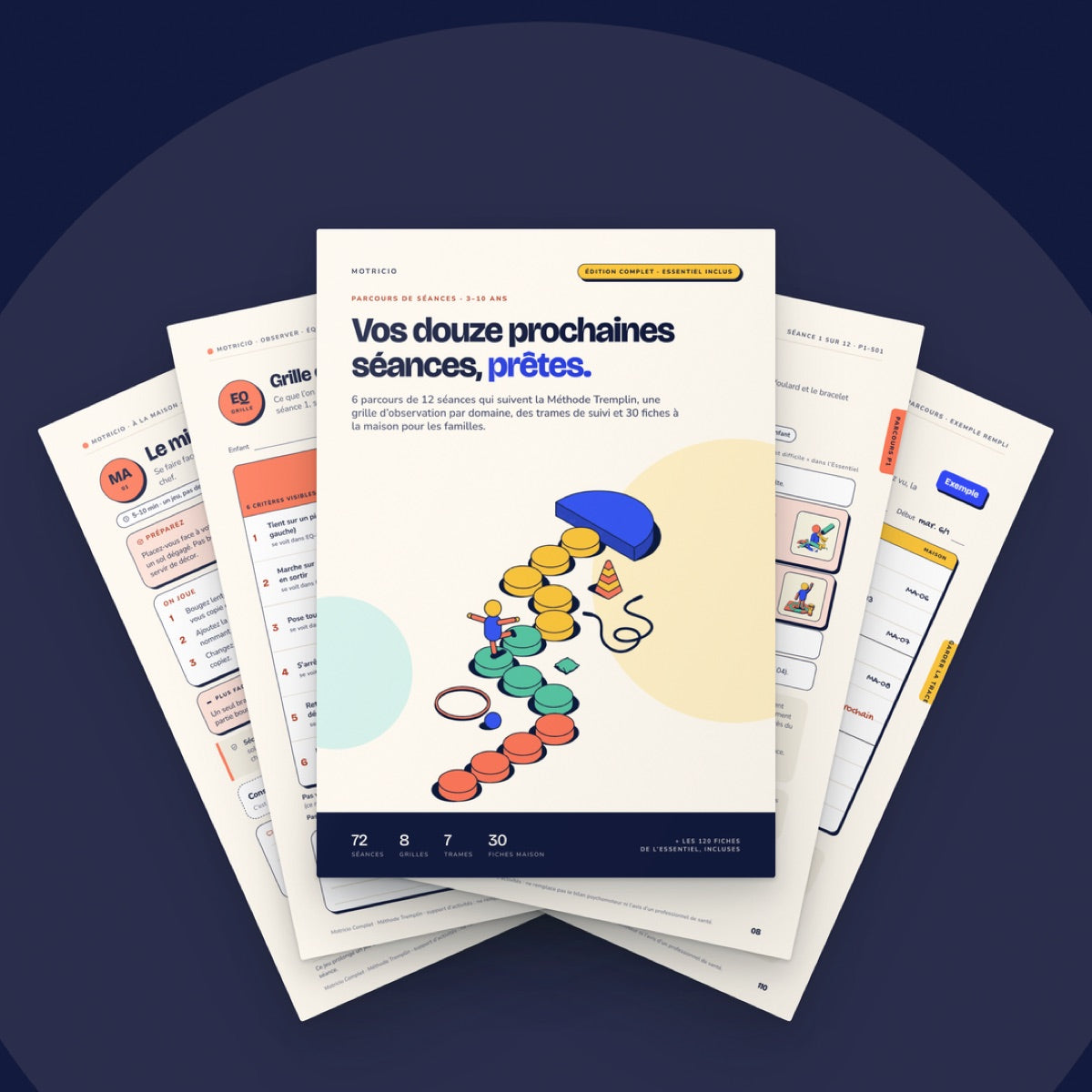 Pages du livret Complet en éventail