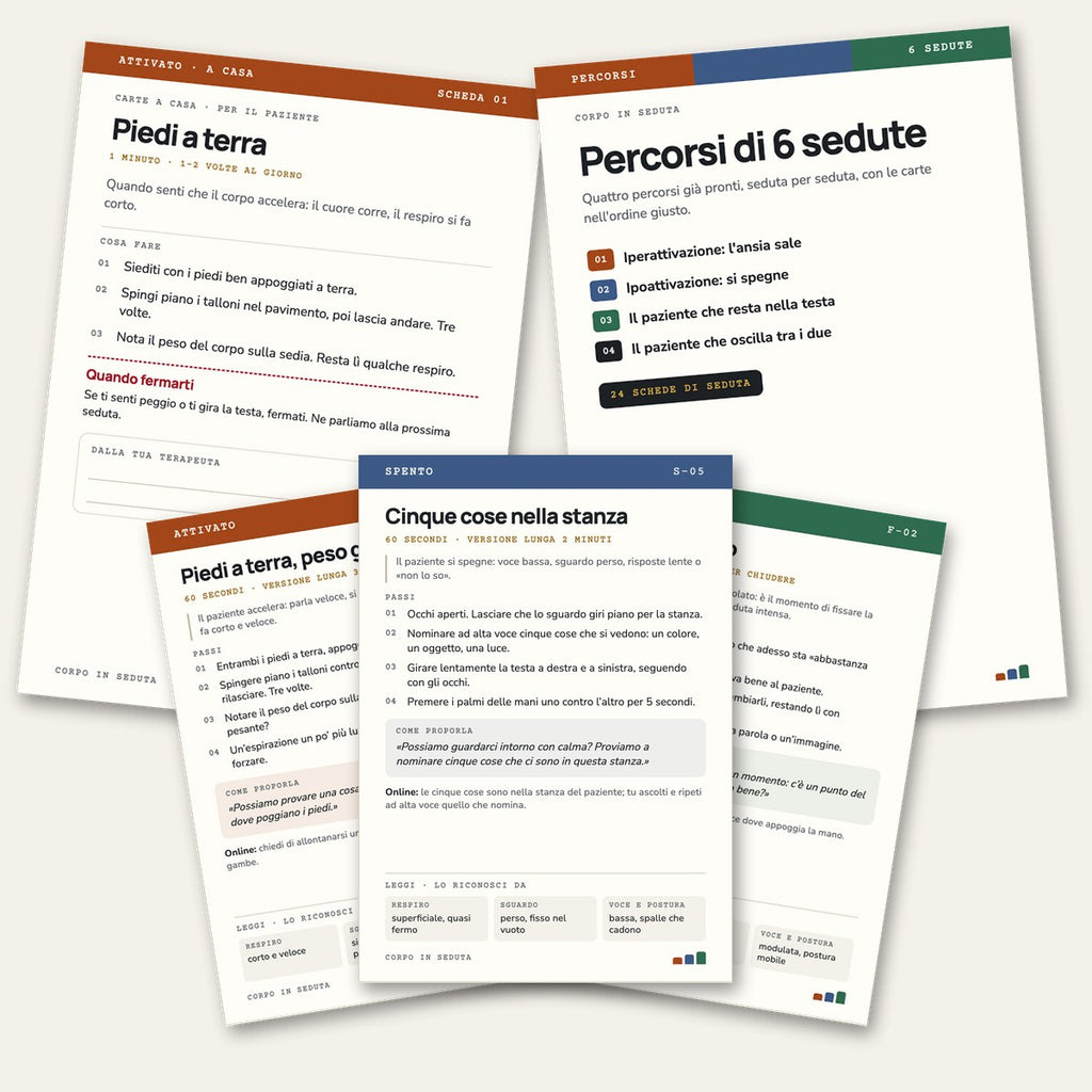 Corpo in Seduta Completo: le carte, Percorsi di 6 sedute e Carte a casa