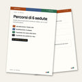 Percorsi di 6 sedute: la copertina con i 4 percorsi e la scheda della seduta 3