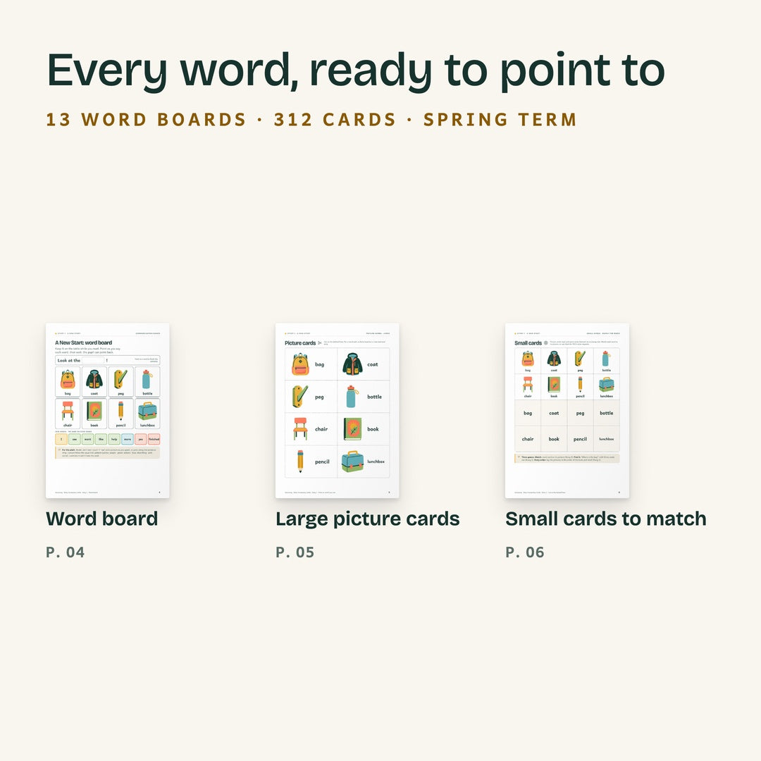 Story Vocabulary Cards: what is included