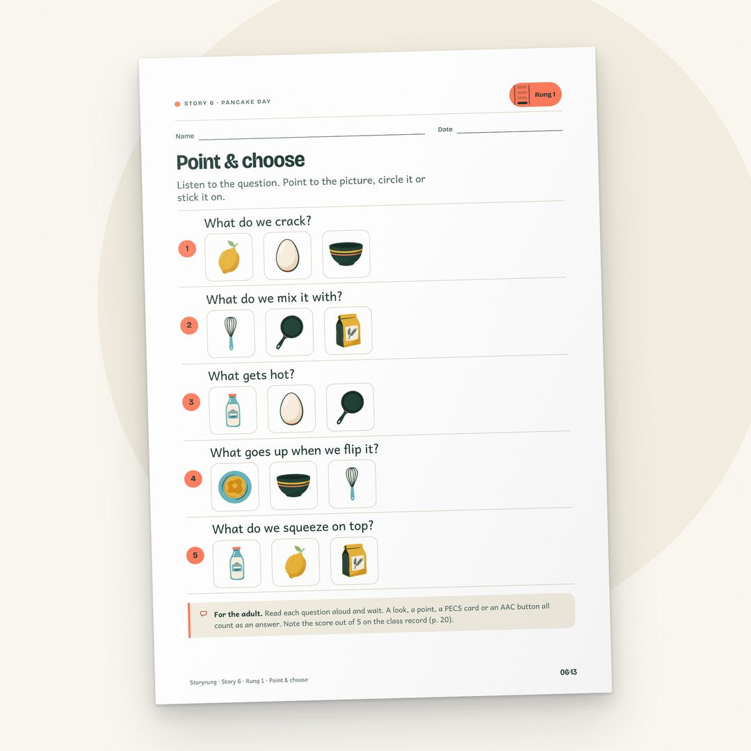 Rung 1 sheet: Point & choose