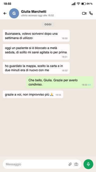 Chat WhatsApp: una psicologa non improvvisa più quando il paziente si blocca
