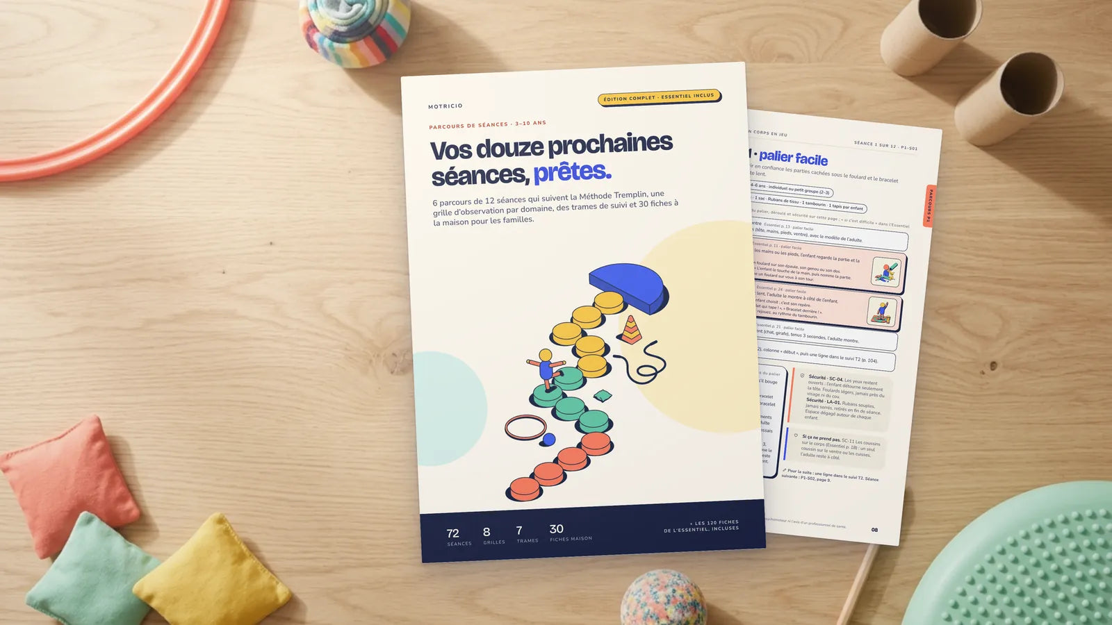 L'édition Complet de Motricio imprimée sur une table