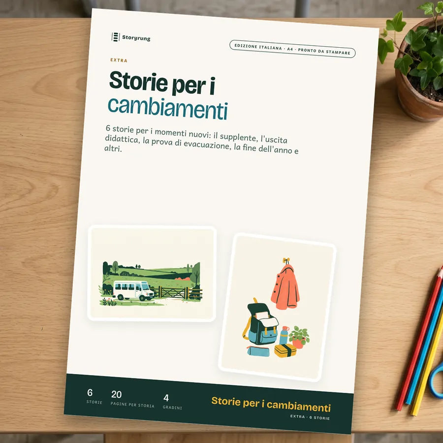 Il libro Storie per i cambiamenti su una scrivania