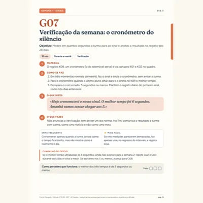 Ficha G07: o cronómetro do silêncio