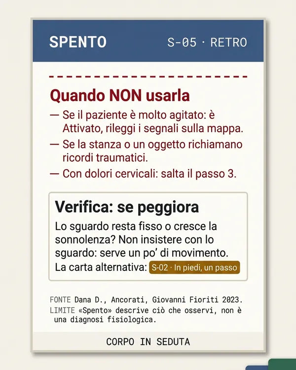 Retro della carta S-05