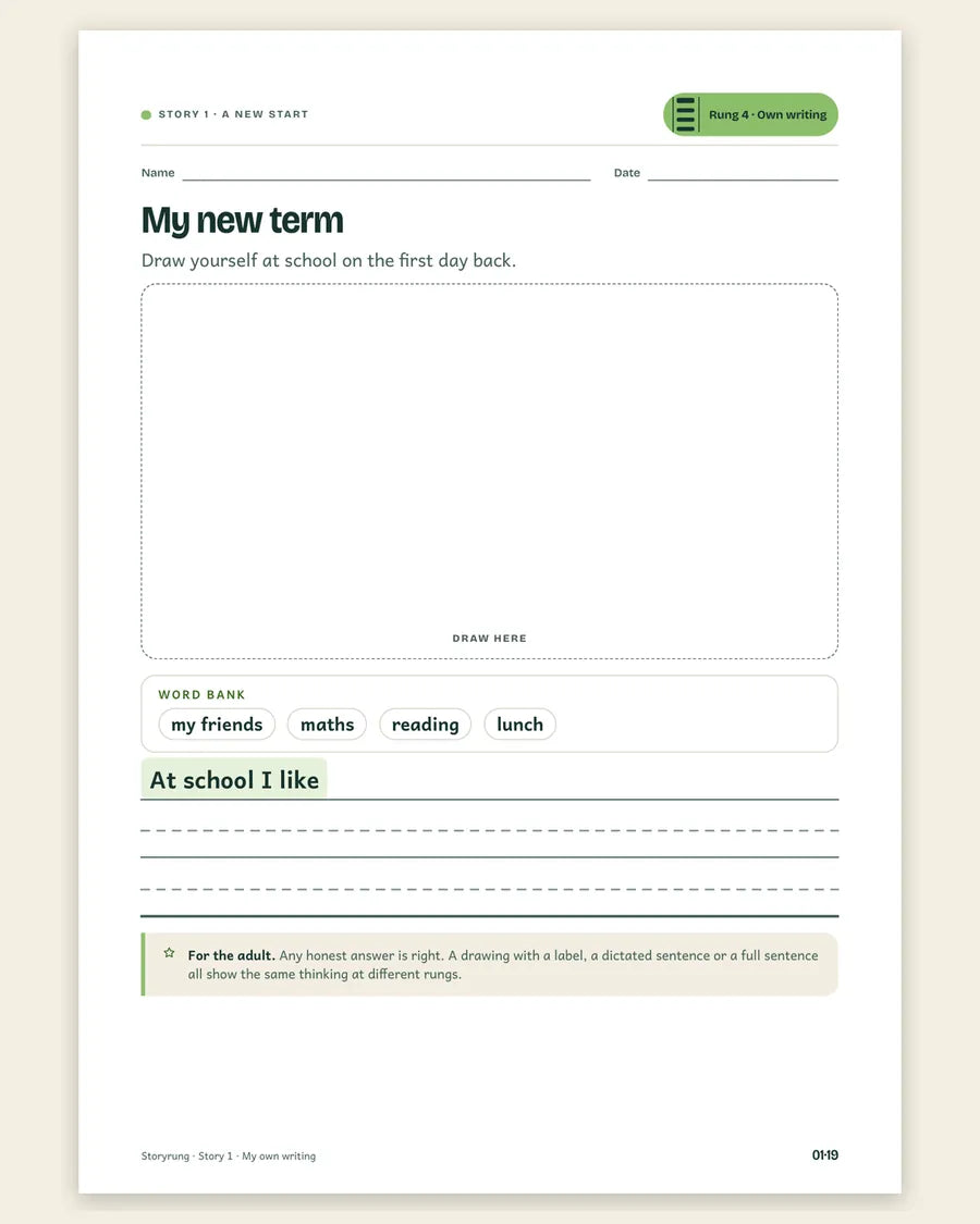 Own writing page
