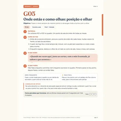 Ficha G05: posição e olhar para toda a turma